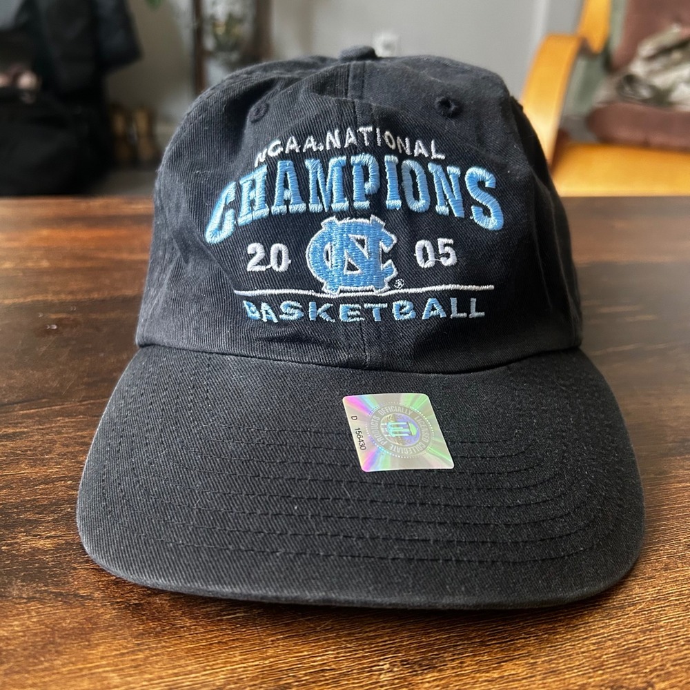 UNC North Carolina‎ 2005 NCAA National Champions Hat Twins Enterprise Black Cap
